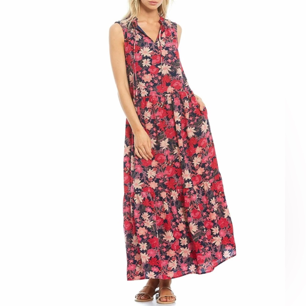 Tiered floral dress
